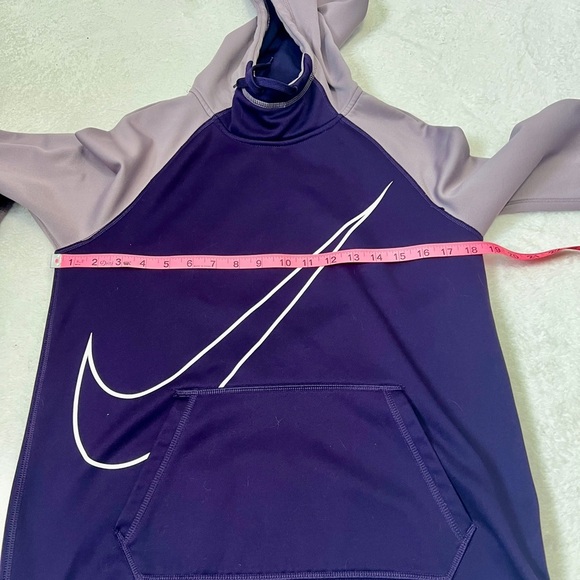 Nike Dri-Fit Lavender 'Swoosh' Logo Hooded Sweatshirt - Small - Picture 8 of 8